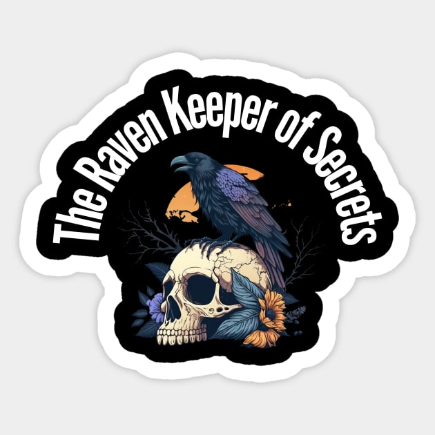 Raven skull Sticker by Crazy skull